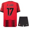 Original Trikotsatz AC Mailand R. Leao 17 Heimtrikot 2023-24 Für Kinder